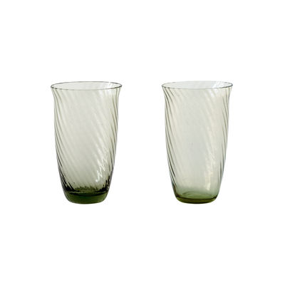Image of Bicchiere Collect SC60 - / Set di 2 - Vetro soffiato a bocca / H 10,5 cm - 165 ml di &tradition - Verde - Vetro