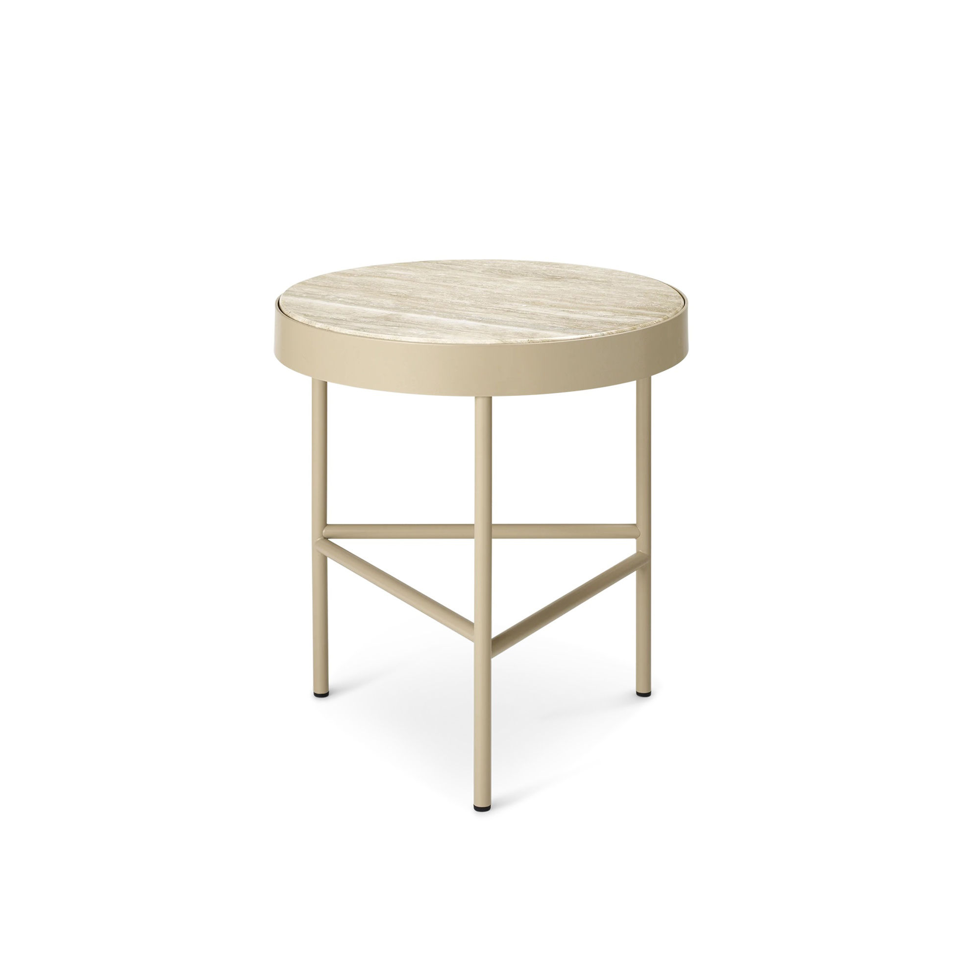 Ferm Living Travertine Medium End table beige cashmere beige