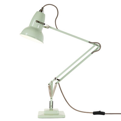 Luminaire - Lampes de table - Lampe de table Original 1227 - Anglepoise - Vert Sauge / Raccords chromés - Acier, Aluminium, Fonte