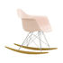 Rocking chair RAR - Eames Plastic Armchair / (1950) - Pieds chromés & bois clair - Vitra
