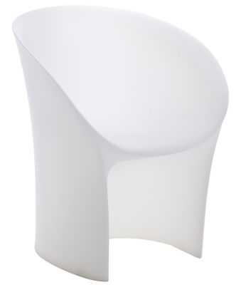 Möbel - Stühle  - Moon Sessel für Haus und Garten - Moroso - Weiß-transparent - Polyäthylen