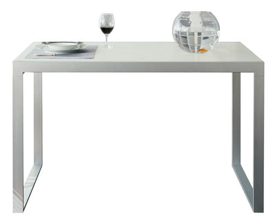 Maison et Objet - Minimalisme - Table à rallonge Wow! Plus / L 140 à 220 cm - Horm - Blanc - Acier laqué, Laminé