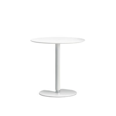 Kristalia - Table d'appoint Push the Button en Matériau composite, Acier - Couleur Blanc - 60 x 60 x