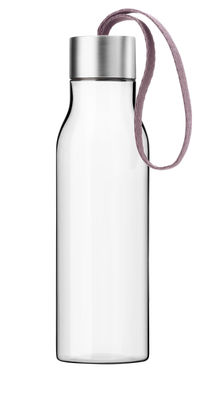 Dossiers - I buoni affari - Borraccia / Bottiglia in plastica ecologica portatile - 0,5 L - Eva Solo - Cordone rosa nordico / Trasparente - Plastica ecologica
