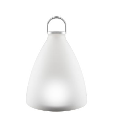 Lighting - Table Lamps - Sunlight Bell Large Solar lamp - / LED - Glass - H 30 cm by Eva Solo - Large H 30 cm / White - Anodized aluminium, Pressed frosted glass