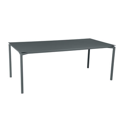 Fermob - Table rectangulaire Calvi en Métal, Aluminium peint - Couleur Gris - 132.19 x 132.19 x 73.5