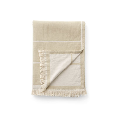 &tradition - Plaid Textile en Tissu, Coton - Couleur Beige - 19.83 x 19.83 x 19.83 cm - Designer All
