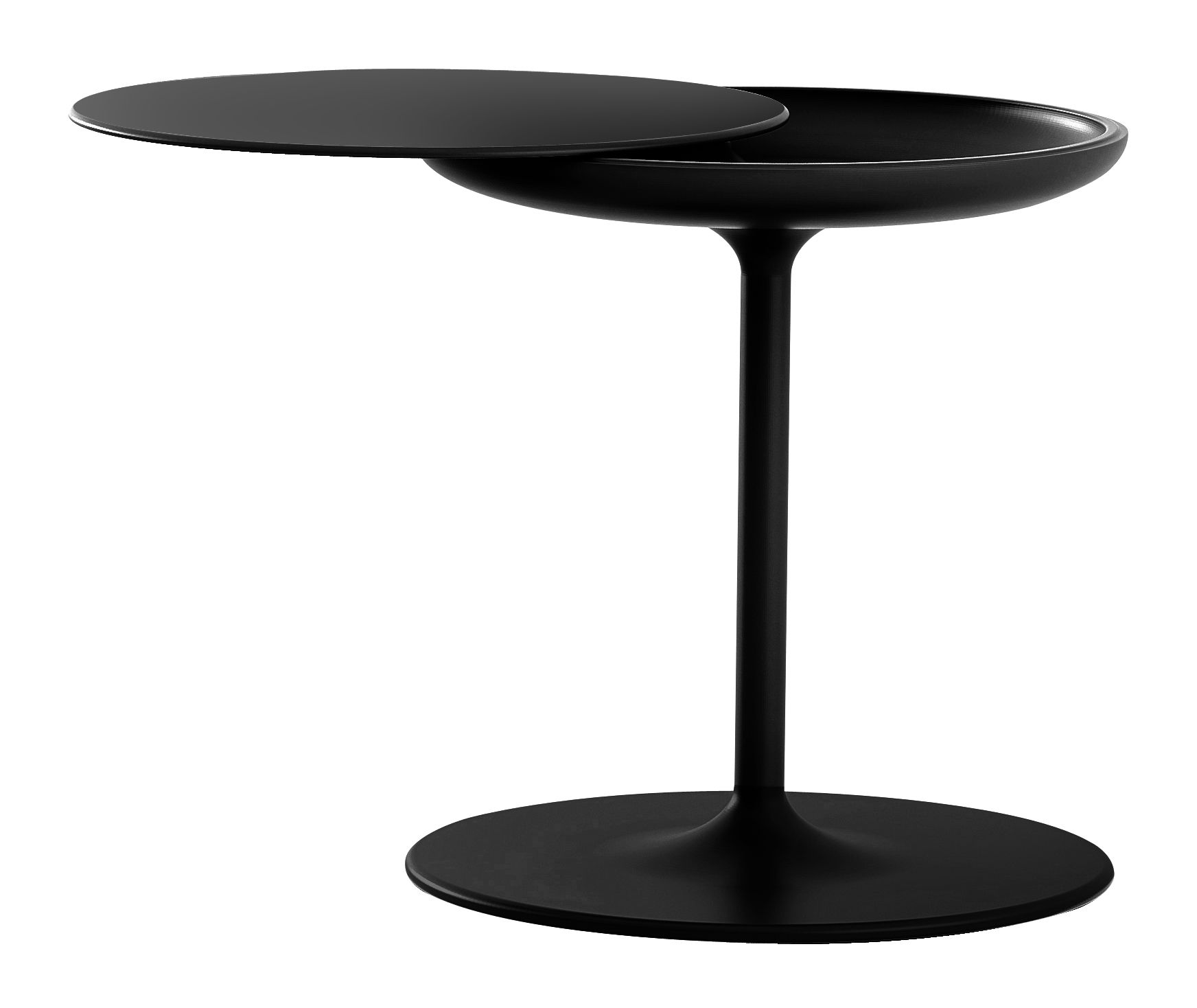 Table d'appoint Toi Ø 42 - H 50 cm - Zanotta noir en métal/matière plastique