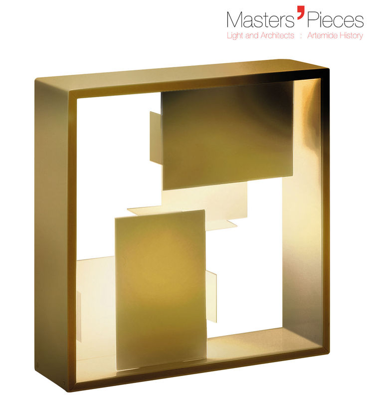 Leuchten - Tischleuchten - Tischleuchte Masters\' Pieces - Fato metall gold / Neuauflage des Originals aus dem Jahr 1969 - Artemide - Goldfarben - lackiertes Metall