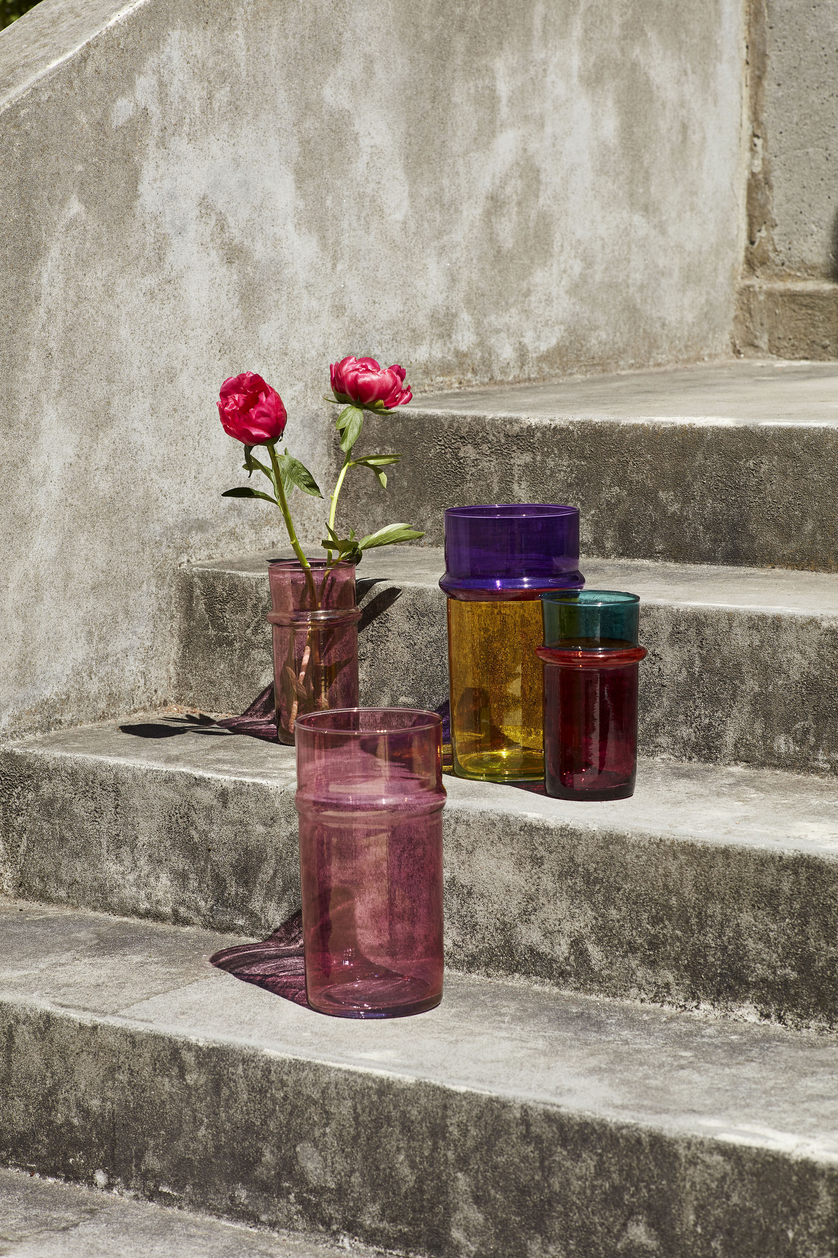美品 HAY MOROCCAN VASE Sオレンジ＆ピンク Hay Moroccan Small Vase - pink orange | Made In Design UK