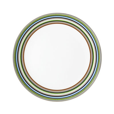 Tableware - Plates - Origo Dessert plate - Ø 20 cm by Iittala - Stripe Beige  Ø 20 cm - China
