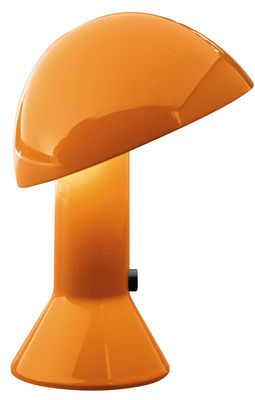 Martinelli Luce - Lampe de table Elmetto en Plastique, Résine - Couleur Orange - 30 x 40 x 28 cm - D