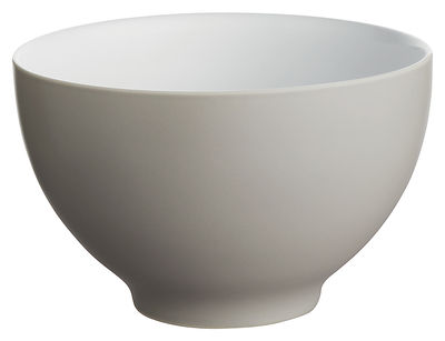 Tavola - Ciotole - Ciotola Tonale - Ciotola grande di Alessi - Grigio chiaro/interno bianco - Ceramica stoneware