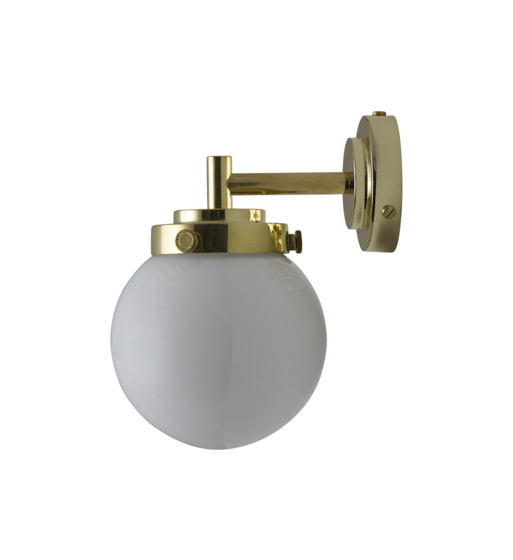 Applique Mini Globe Original BTC Blanc/Or/Métal Made In Design