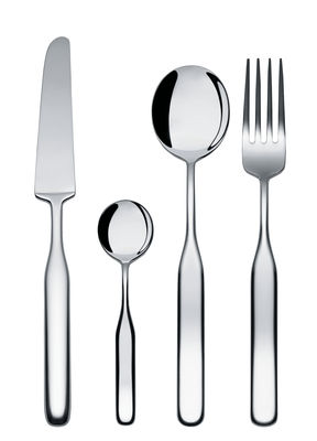 Tableware - Cutlery - Collo-Alto Kitchen cupboard - 24 pieces by Alessi - Mirror polished steel - Stainless steel 18/10