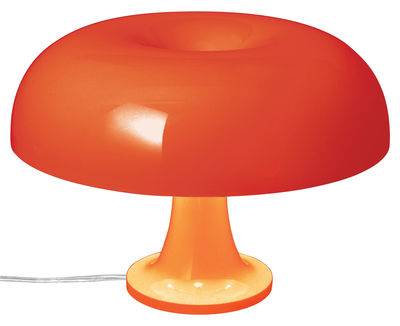 Image of Lampada da tavolo Nessino di Artemide - Arancione - Materiale plastico