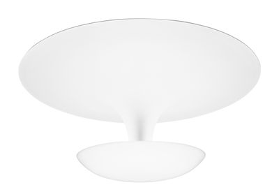 Luminaire - Plafonniers - Plafonnier Funnel / Ø 35 cm - Vibia - Ø 35 cm / Blanc - Aluminium peint
