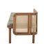 Banquette Felucca / Velours & cannage rotin - L 153 cm - Bloomingville