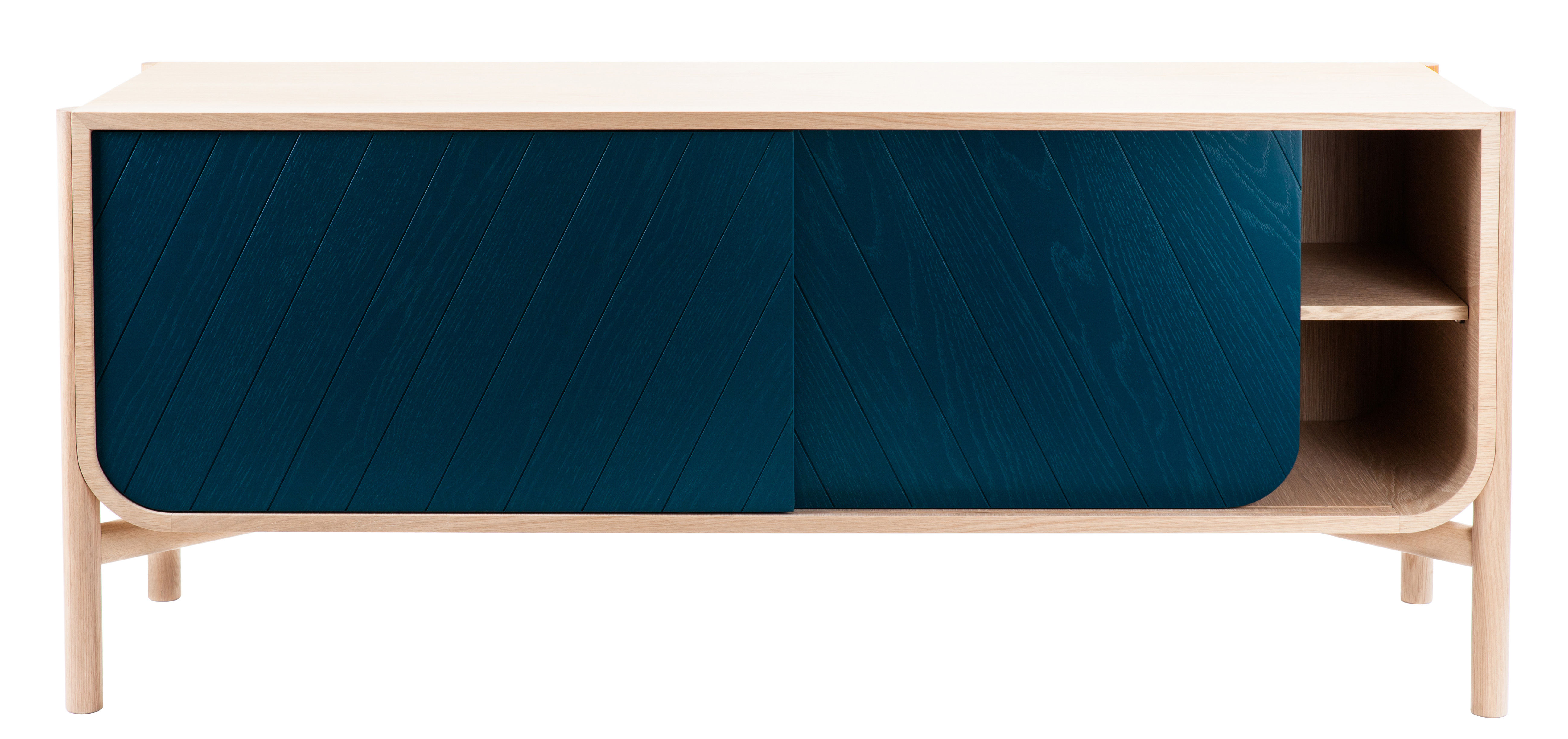 Buffet Marius di Hartô Blu/Legno naturale Made In Design