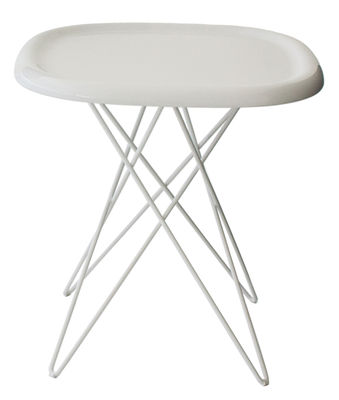 Furniture - Pizza End table - H 46 cm by Magis - H 46 cm - White - ABS, Varnished steel