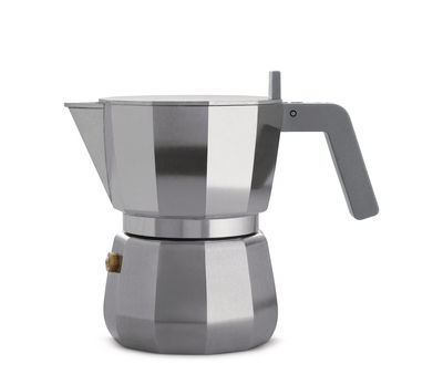 Tisch und Küche - Tee und Kaffee - Moka italienischer Kaffeebereiter /3 Tassen - Alessi - 3 Tassen / Stahl - Gussaluminium, Polyamid