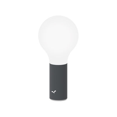 Fermob - Lampe sans fil rechargeable Aplô en Métal, Polycarbonate - Couleur Noir - 22.89 x 22.89 x 2