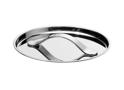 Tableware - Dishes and cooking - Al Dente Lid - Ø 14 cm by Serafino Zani - Ø 14 cm - Shiny stainless steel - Polished stainless steel
