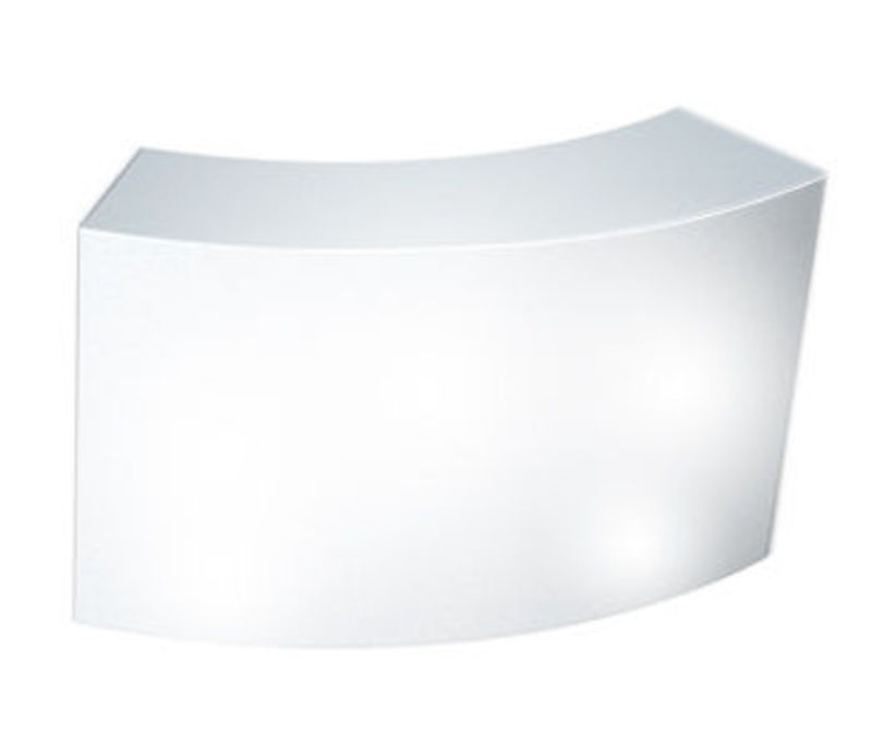 Möbel - Stehtische und Bars - beleuchtete Bar Snack plastikmaterial weiß mit integrierter Beleuchtung - Slide - Weiß - recycelbares Polyethen