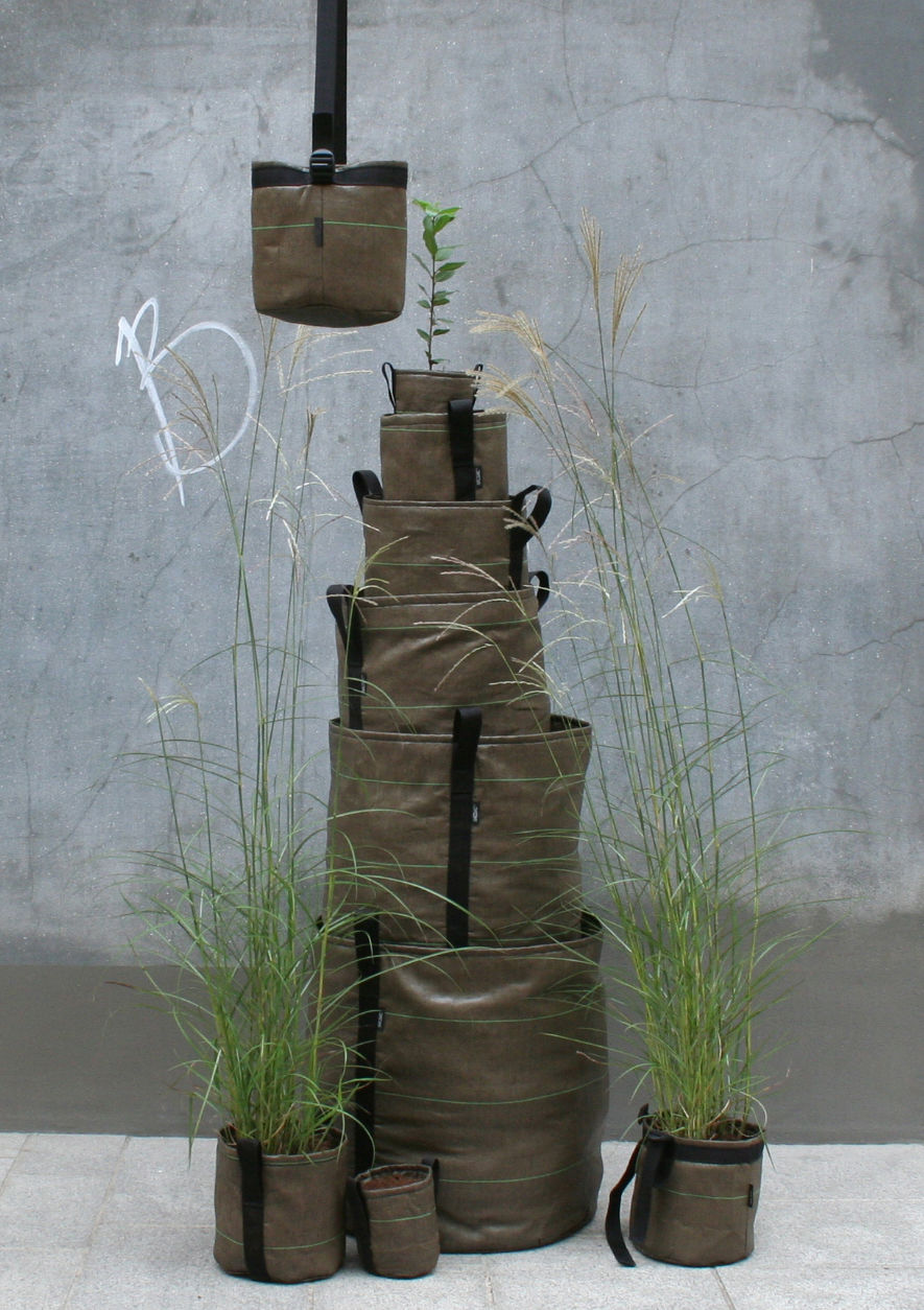 Pot suspendu Accroché Geotextile Bacsac - Marron | Made In Design