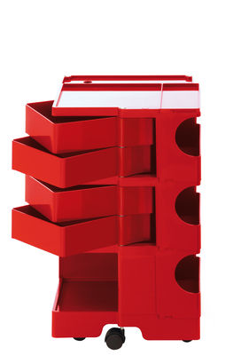 Furniture - Miscellaneous furniture - Boby Dresser - H 73 cm - 4 drawers by B-LINE - Red - ABS