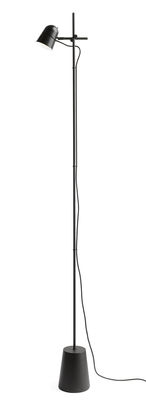 Lighting - Floor lamps - Counterbalance Floor lamp - LED - Adjustable shade - H 170 cm by Luceplan - Black - Aluminium, Steel