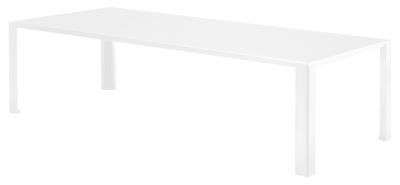 Outdoor - Tavoli  - Tavolo rettangolare Big Irony Outdoor - / L 238 cm di Zeus - Bianco - Acciaio zincato con verniciatura epossidica