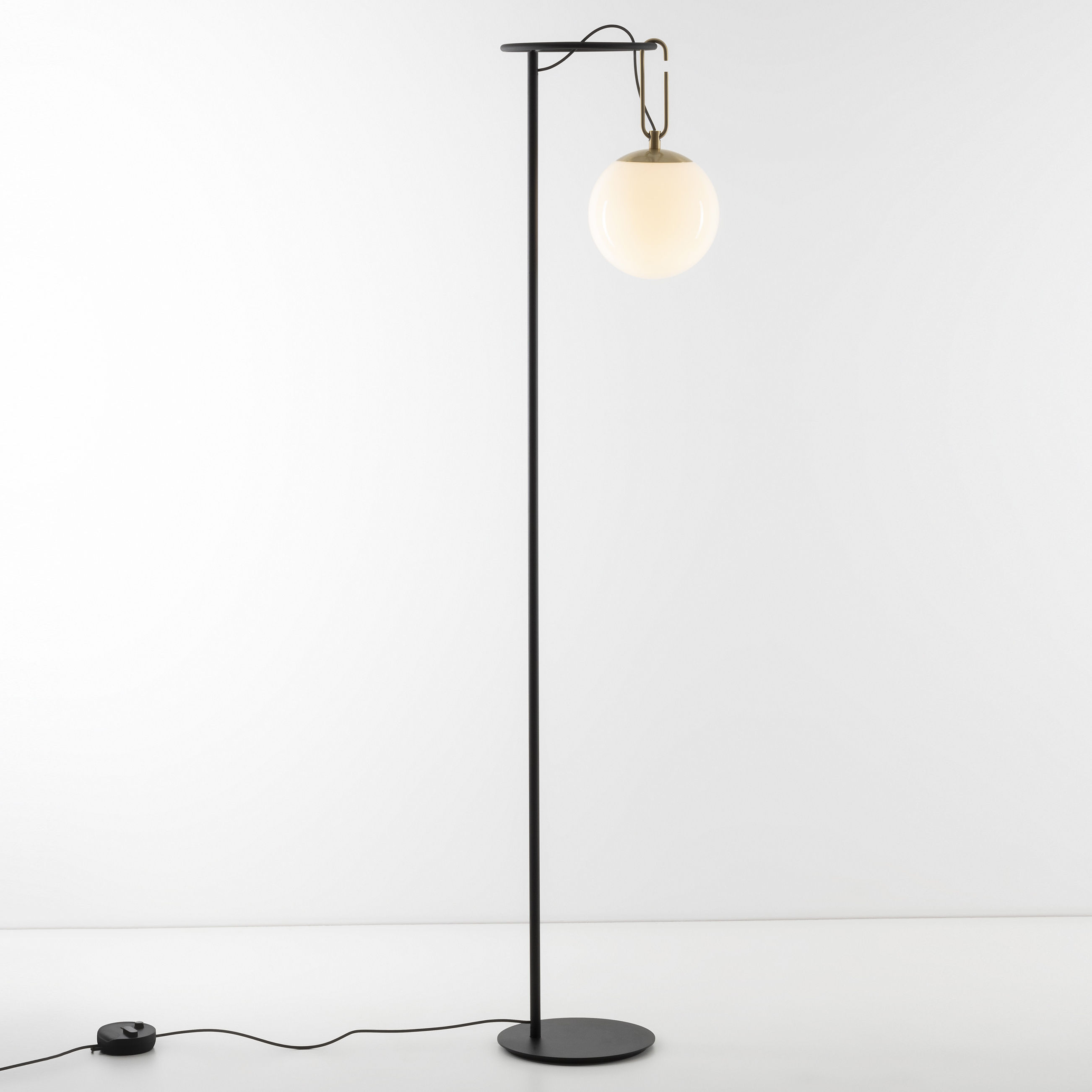 Artemide Nh 22 Floor Lamp White Black Made In Design Uk