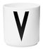 Mug A-Z / Porcelaine - Lettre V - Design Letters