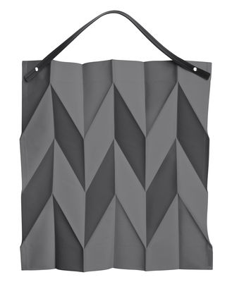 Accessories - Bags, Purses & Luggage - Iittala X Issey Miyake Bag - Fabric & leather by Iittala - Dark grey - Leather, Polyester