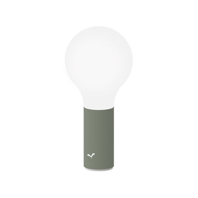 Fermob - Lampe sans fil rechargeable Aplô en Métal, Polycarbonate - Couleur Vert - 22.89 x 22.89 x 2