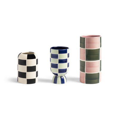 Decoration - Vases - Carré Vase - / Set of 3 by & klevering - Multicoloured - Ceramic