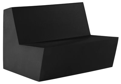 Canapé droit Primary Duo / 2 places - L 110 cm - Quinze & Milan noir en matière plastique