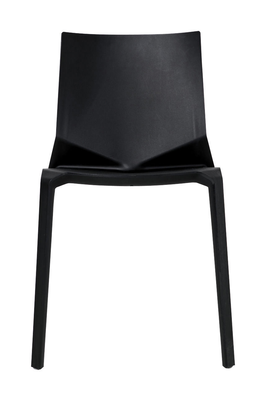 Chaise empilable Plana / Plastique - Kristalia noir en matière plastique