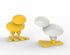 Mini Happy bird Dekoration / Kinderhocker - H 44 cm - Magis