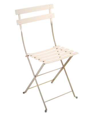 Furniture - Chairs - Bistro Folding chair - Metal by Fermob - Linen - Lacquered steel