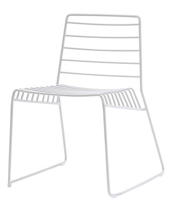 Chaise empilable Park / Métal - B-LINE blanc en métal