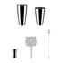 Lunar Eclipse Shaker set - / By Ettore Sottsass - 5-piece set by Alessi