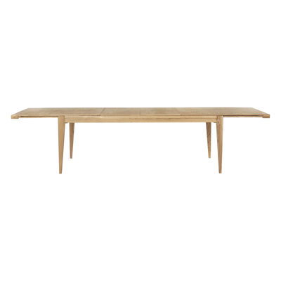 Mobilier - Tables - Table à rallonge S-table / Réédition 1951 - / 220 à 320 cm - 6 à 10 personnes - Gubi - Chêne - Chêne massif, Contreplaqué de chêne