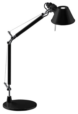 Lighting - Table Lamps - Tolomeo Micro HALO Table lamp by Artemide - Black - Painted aluminium