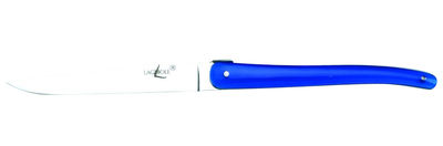 Table et cuisine - Couverts - Couteau de table par J.M. Wilmotte - Forge de Laguiole - Bleu foncé - Acier, Acrylique