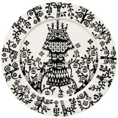 Table et cuisine - Assiettes - Assiette Taika / Ø 27 cm - Iittala - Noir - Porcelaine