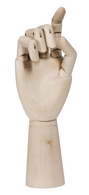 Decoration - Home Accessories - Wooden Hand Large Decoration - H 22 cm - Wood by Hay - H 22 cm / Natural wood - Natural wood