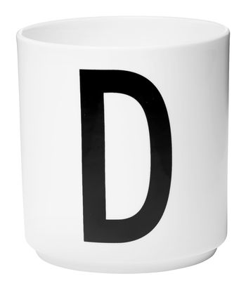 Table et cuisine - Tasses et mugs - Mug A-Z / Porcelaine - Lettre D - Design Letters - Blanc / Lettre D - Porcelaine de Chine
