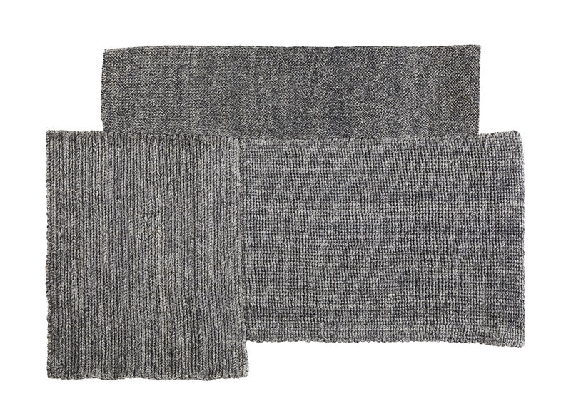 Dekoration - Teppiche - Teppich Cabuya Small faser grau / 160 x 224 cm - ames - Grau - Fique-Faser